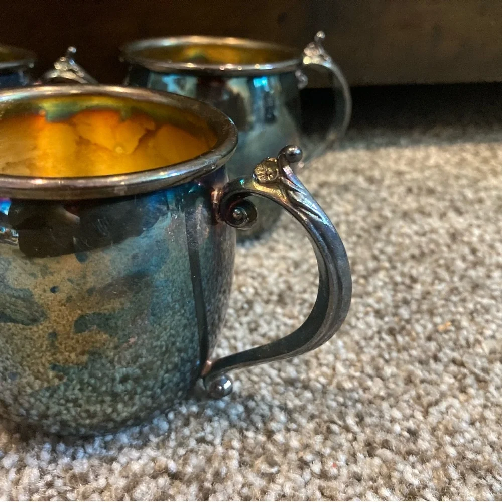𝅺FB Rogers Silver Plated Punch Cups - Set of 4 - Vintage